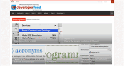 Desktop Screenshot of developerfeed.com
